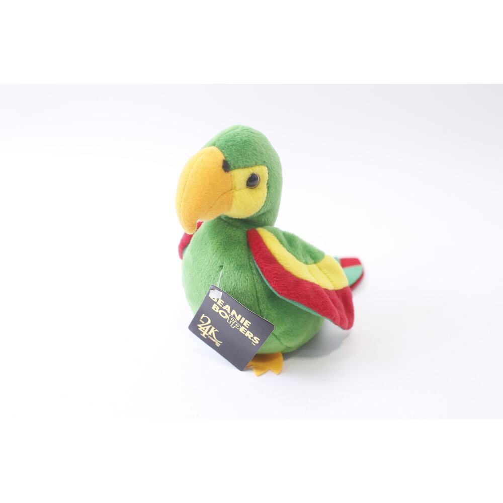 Beanie Boppers, Parrot, Small Plush, 24K, Vintage, Stuffed Animal ~ 250122-WH 86